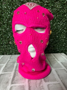 Pink ski mask