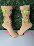 Princess Tiana brown socks