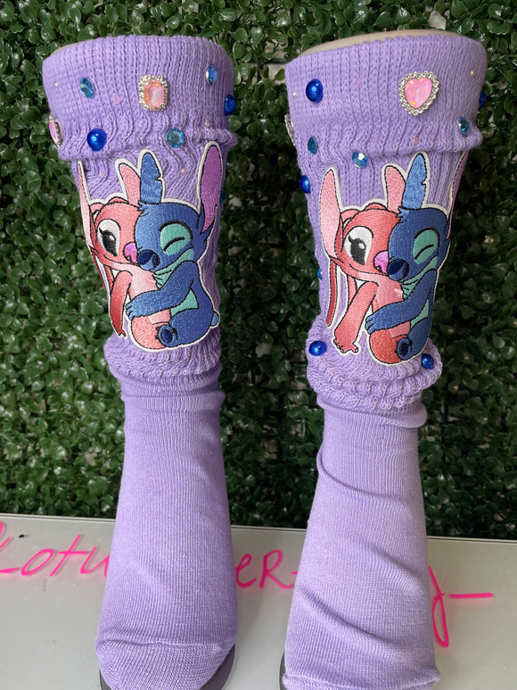 Lover girl stitch junk socks