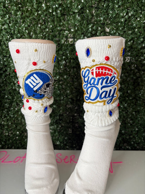 NY Game day socks
