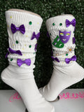 Mardi Gras Socks